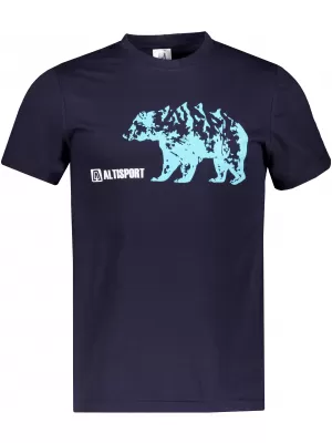 Férfi t -póló rövid ujjú ALTISPORT ALM193129 TENGERBLUE