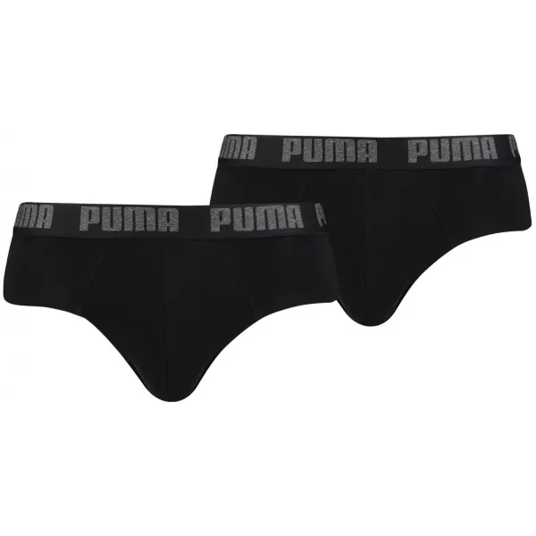  Férfi rövidnadrág PUMA BASIC BRIEF 2P 88910006 FEKETE/FEKETE 