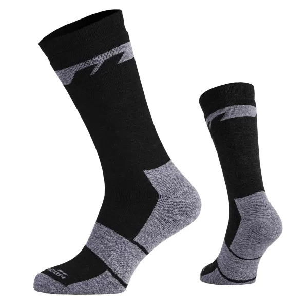  Zokni PENTAGON ALPINE MERINO SOCKS HEAVY EL14017 01 EL14017 FEKETE 