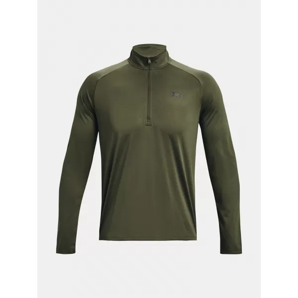  Férfi póló UNDER ARMOUR UA TECH 2.0 1/2 ZIP 1328495-392 ZÖLD 