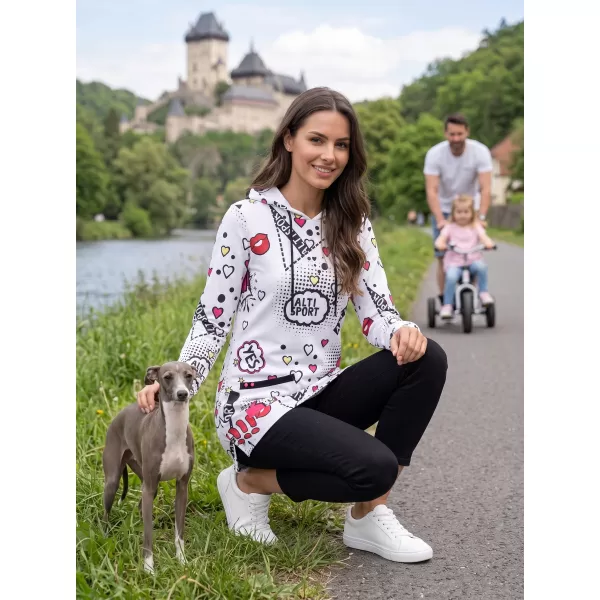  Női pulóver ALTISPORT GITA FEHÉR 