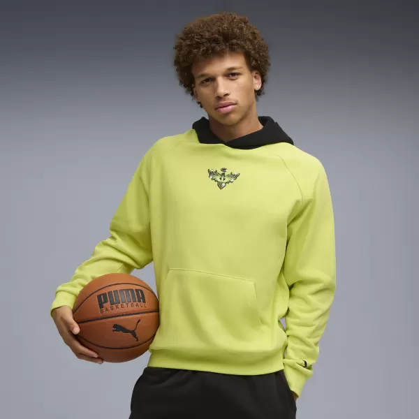  Férfi pulóver PUMA MELO ALWAYZ ON 1 HOODIE 63075205 CITROMOS SERBERT 