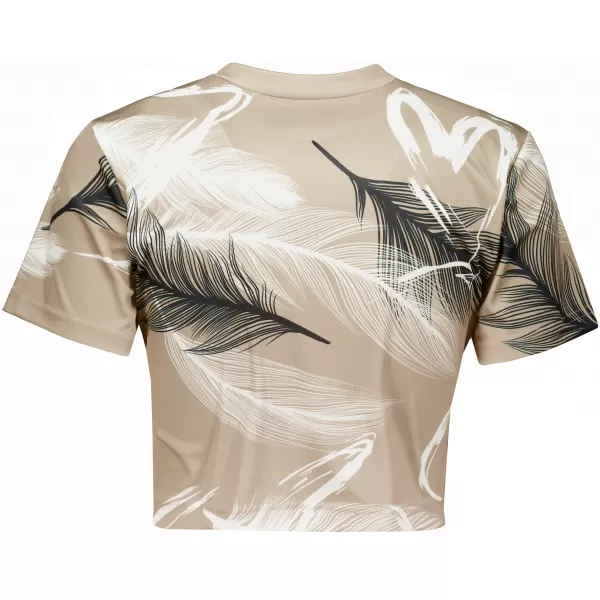  Női prémium crop top ALTISPORT VOJ/ALW001TR07 BARNA 
