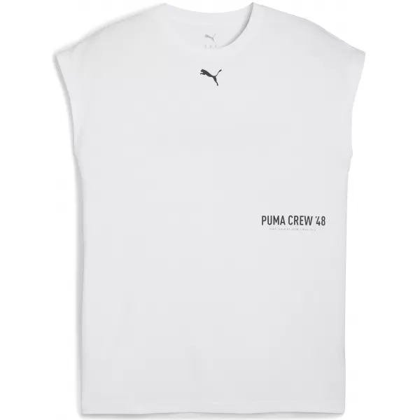  Ing PUMA M GRAPHIC CUTOFF TANK 52762002 PUMA FEHÉR 