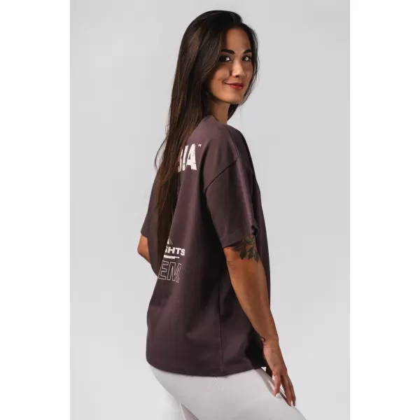  Túlméretes póló RESET 491 DARK BROWN Nebbia 