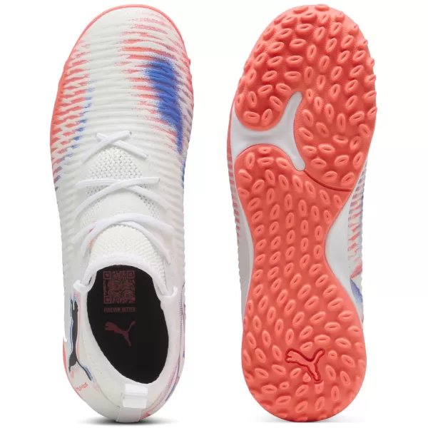  Futballcipők PUMA FUTURE 8 MATCH TT + MID JR 10861601 WHITE/ FEHÉR/PUMA FEKETE/VILÁGÍTÓ VÖRÖS 