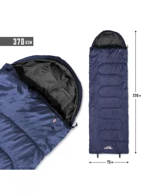 Hálózsák PENTAGON MAJOR SLEEPING BAG 370GR/M² D19002 ÉJFÉLKÉK