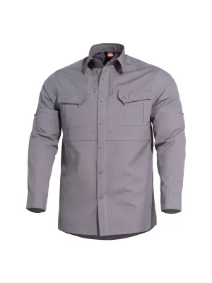 Férfi ing PENTAGON PLATO SHIRT K02019 FARKAS/SZÜRKE