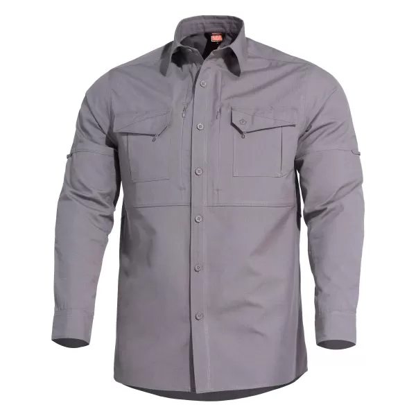  Férfi ing PENTAGON PLATO SHIRT K02019 FARKAS/SZÜRKE 