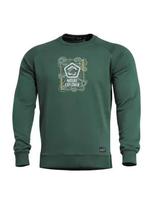 Pulóver PENTAGON HAWK SWEATER NATURE EXPLORER K09019 TAVASZI ZÖLD