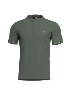 póló PENTAGON LEVANTES HENLEY T-SHIRT STRIPES K09025 TEREPSZÍNŰ ZÖLD