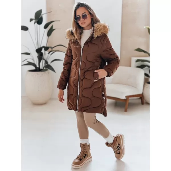  Női kabát DSTREET TY4936 BARNA 