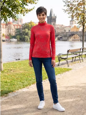 Női póló ALTISPORT GERDA PIROS