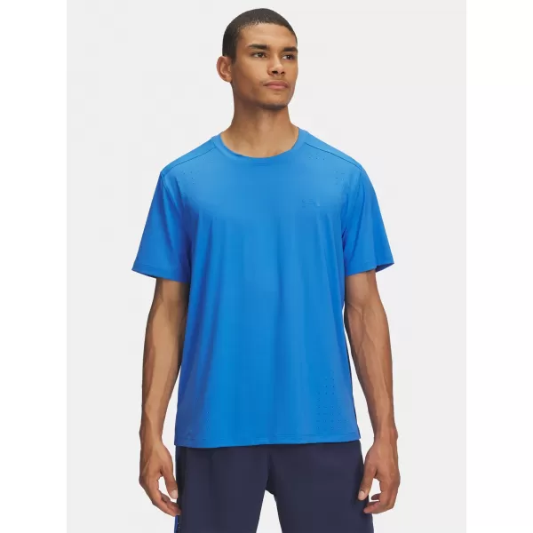  Férfi póló UNDER ARMOUR UA LAUNCH ELITE SHORTSLEEVE 1389802-402 KÉK 