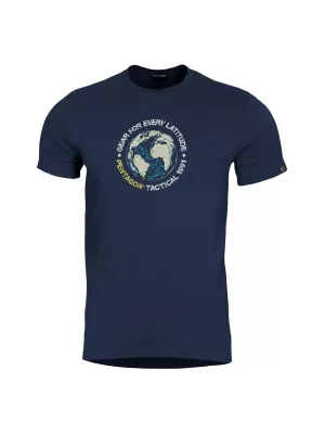 póló PENTAGON GLOBE T-SHIRT K09055 ÉJFÉLKÉK