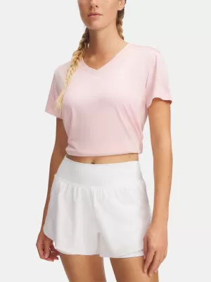 Női póló UNDER ARMOUR TECH SSV- TWIST 1384227-647 RÓZSASZÍN