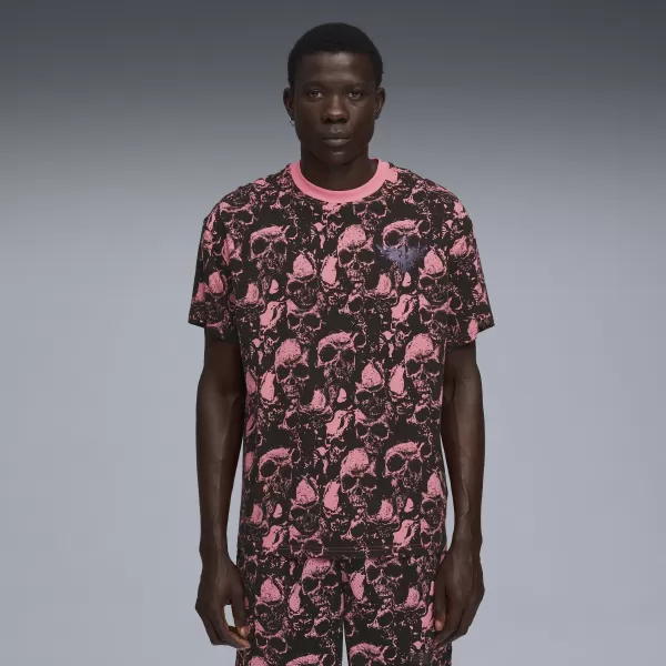  Ing PUMA WORLD TOUR-NAMENT AOP TEE 63235601 NAPSÜTÉS/AOP 