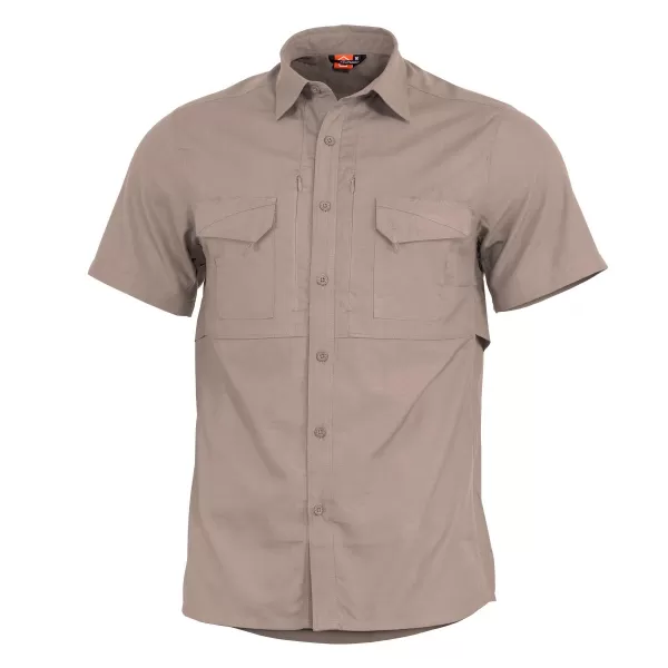  Férfi ing PENTAGON PLATO SHIRT SHORT K02019 KHAKI 