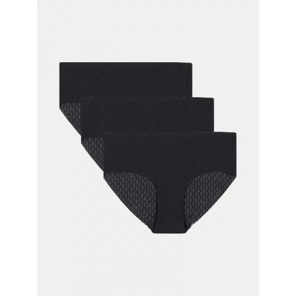  Női bugyi UNDER ARMOUR UA PURE STRETCH MESH (3KS) 1390413-001 FEKETE 