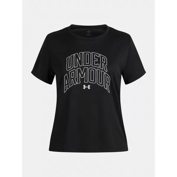  Lányos póló UNDER ARMOUR TECH VARSITY GRAPHIC SS 6007917-001 FEKETE 
