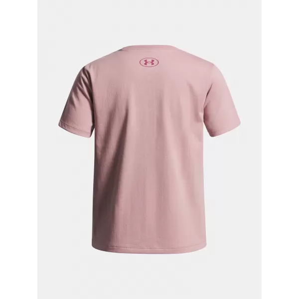  Lányos póló UNDER ARMOUR UA BIG LOGO SS RÓZSASZÍN 