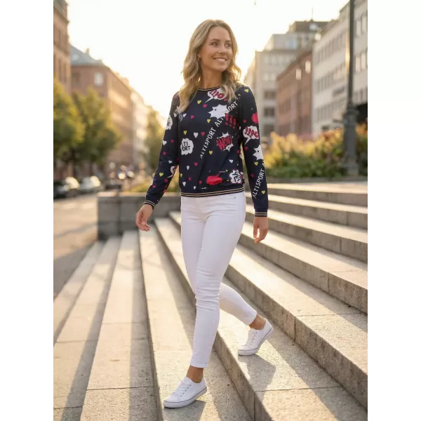  Női póló ALTISPORT GAIA SÖTÉTKÉK 