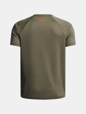 Fiú póló UNDER ARMOUR UA TECH SPLIT WORDMARK SS 1383010-390 ZÖLD
