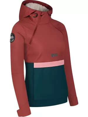 Női softshell anorac NORDBLANC NBWSL8275 PIROS/ZÖLD