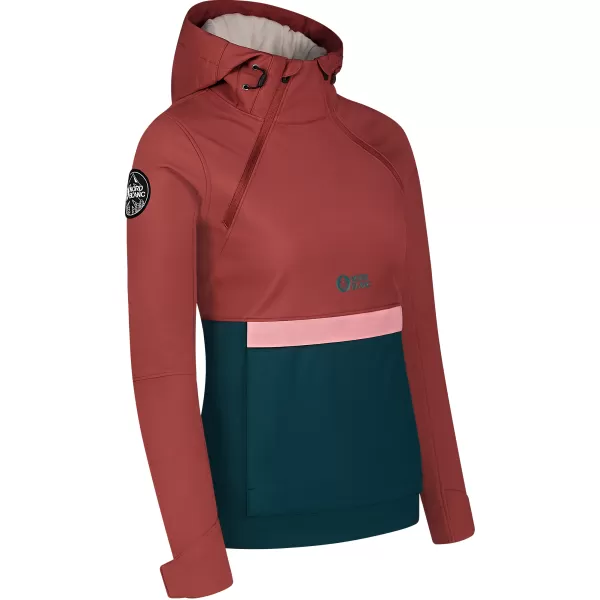  Női softshell anorac NORDBLANC NBWSL8275 PIROS/ZÖLD 