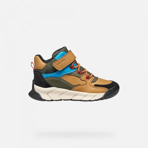  Fiú bokacsizma GEOX FLEXYPER PRO J56NBA0ME22C2GA3 VILÁGOSBARNA 