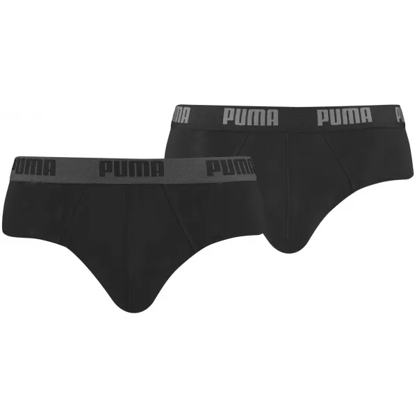  Férfi rövidnadrág PUMA BASIC BRIEF 2P 88910006 FEKETE/FEKETE 