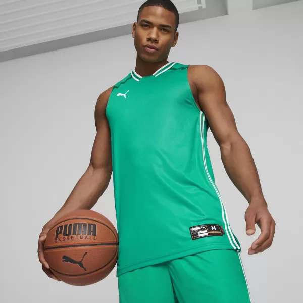  Férfi mez PUMA HOOPS TEAM GAME JERSEY 67662806 BORSZÖLD 