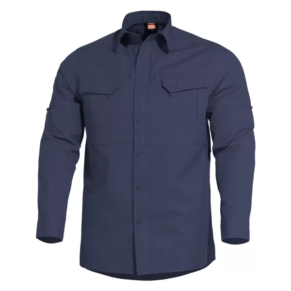  Férfi ing PENTAGON PLATO SHIRT K02019 ÉJFÉLKÉK 