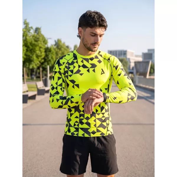  Férfi prémium funkcionális kompressziós ing ALTISPORT VOJ/ALM108TR03 NEON SÁRGA 
