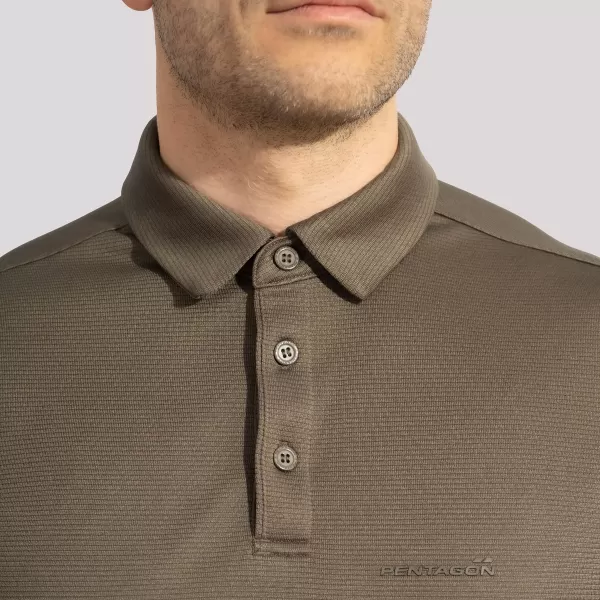  Férfi póló gallérral PENTAGON VANQUISH POLO SHIRT K09048 BARNA SZÜRKE 