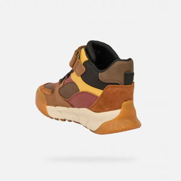  Fiú bokacsizma GEOX FLEXYPER PRO BOY B J56NBA0ME22C6FN6 BARNA 