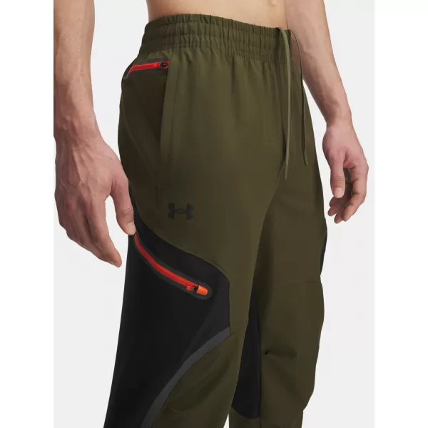  Férfi sportnadrág UNDER ARMOUR UA UNSTOPPABLE CARGO PANT 1390256-308 ZÖLD 
