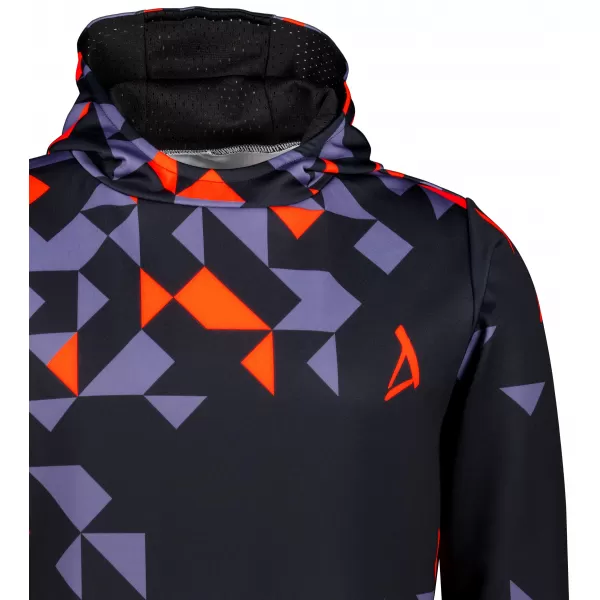  Férfi prémium funkcionális pulóver ALTISPORT VOJ/ALM108MI01 FEKETE-NARANCS 