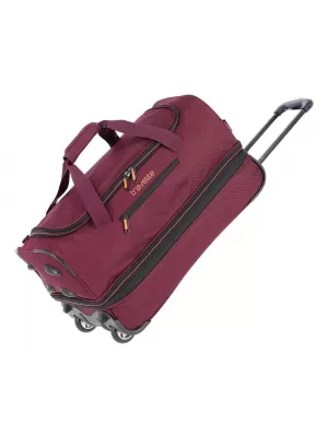 Táska TRAVELITE BASICS WHEELED DUFFLE S BURGUNDIA