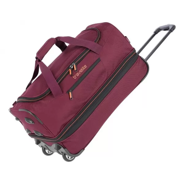  Táska TRAVELITE BASICS WHEELED DUFFLE S BURGUNDIA 