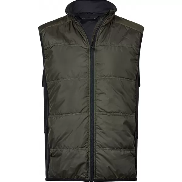  Férfi mellény TEE JAYS | TJ 9114 MÉLYZÖLD/FEKETE 