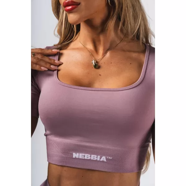  Formázó varrat nélküli crop top FLOW SEAMLESS 499 PINK Nebbia 