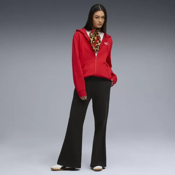  Hölgyek PUMA HER COMFORT HIGH-WAIST STRAIGHT PANTS FL OP 63301001 PUMA FEKETE 
