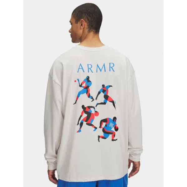  Férfi póló UNDER ARMOUR UA HWT MODERN SPORT OS LS 6004885-110 FEHÉR 