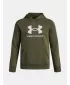 Fiú pulóver UNDER ARMOUR UA RIVAL FLEECE BL HOODIE 1379791-390 ZÖLD