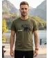 Férfi t -póló rövid ujjú ALTISPORT ALM193129 KHAKI