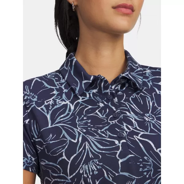  Női póló UNDER ARMOUR UA PLAYOFF 3.0 PRINTED POLO 1387148-411 KÉK 