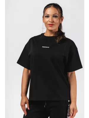 Túlméretes póló RESET 491 BLACK Nebbia