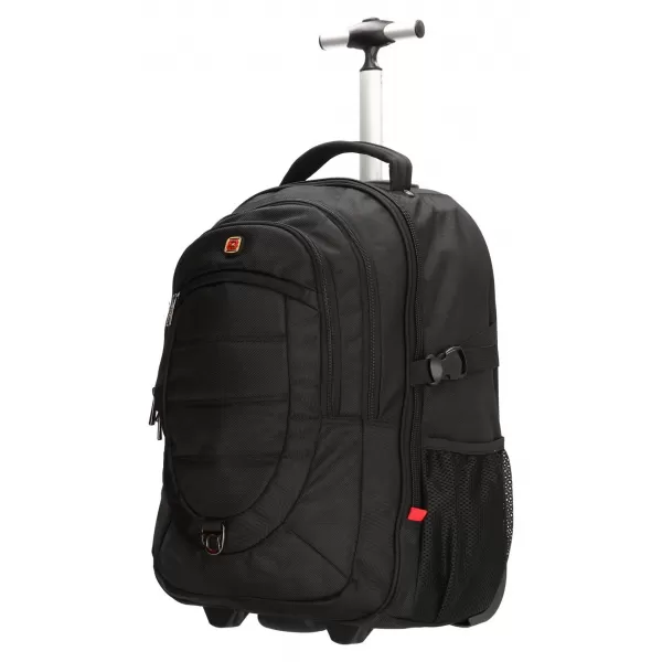  Hátizsák kerekeken ENRICO BENETTI Cornell 15" Trolley Backpack Black FEKETE 