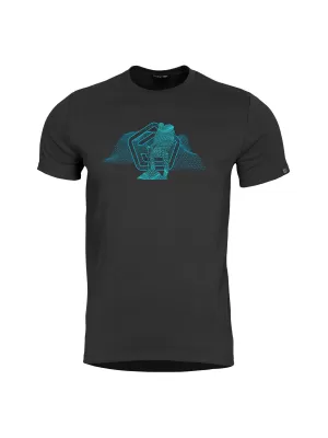 póló PENTAGON WIREFRAME T-SHIRT K09056 FEKETE